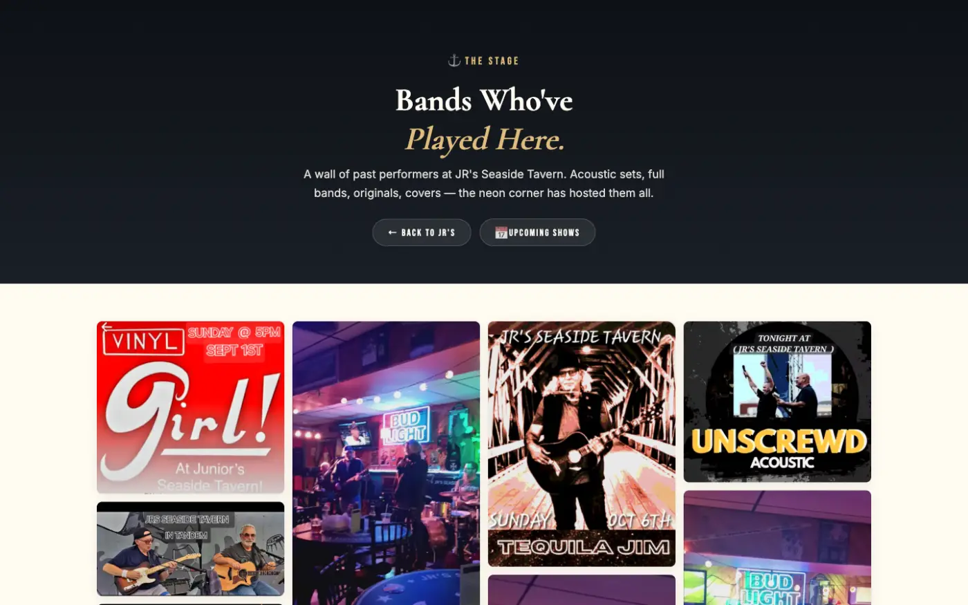 JR's bands page