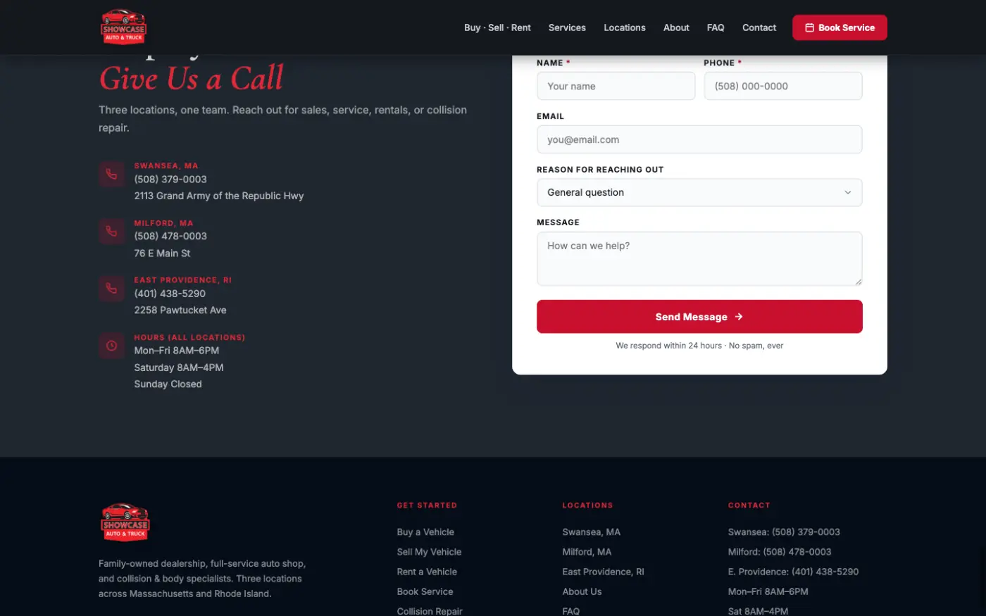 Contact section
